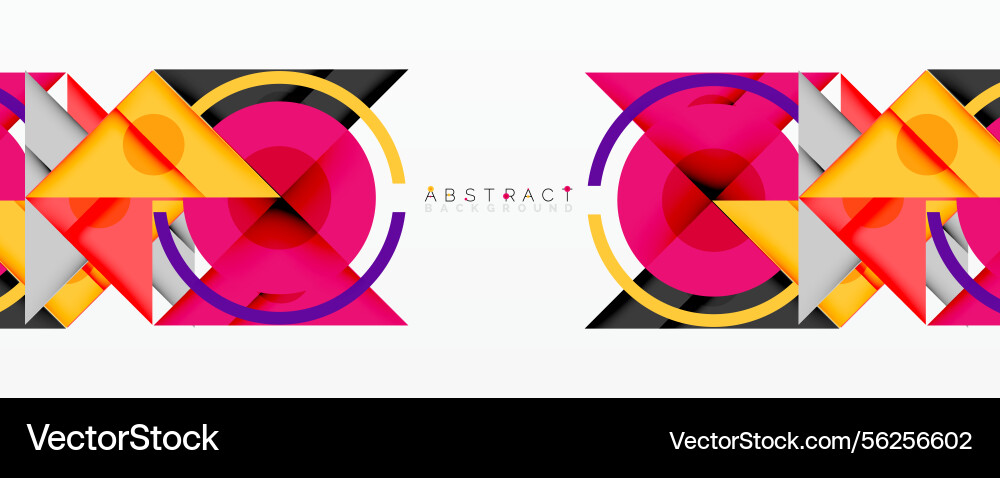 Abstract geometric design features overlapping Abstract geometric design features overlapping Vector Image