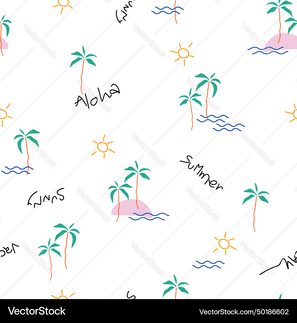 Palm line seamless pattern Palm line seamless pattern vector image