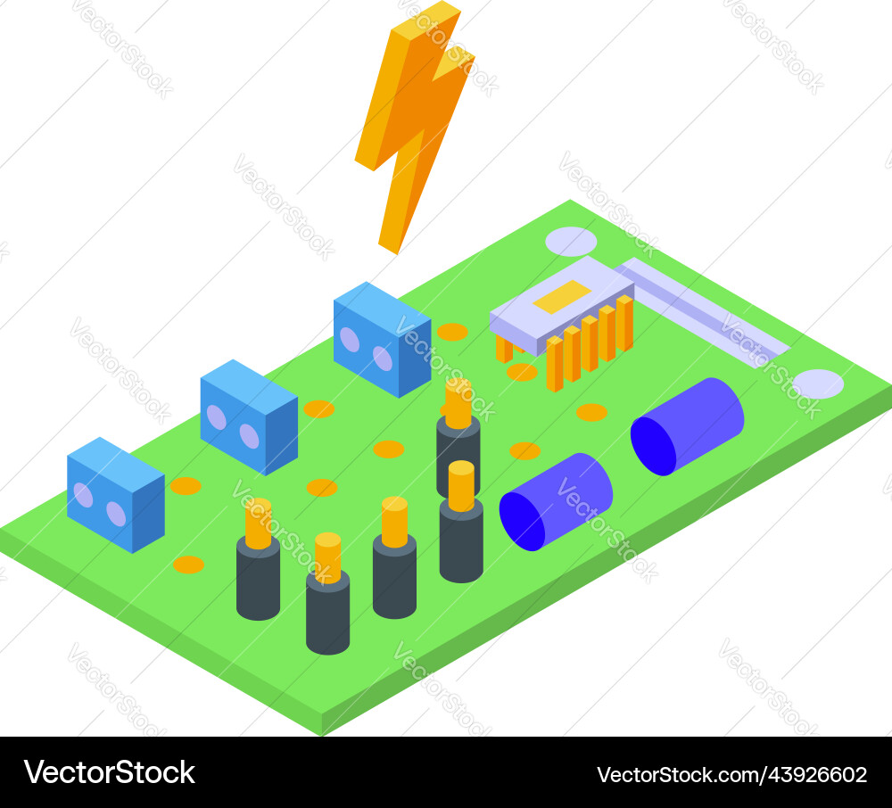 Robotics scheme icon isometric smart tech Robotics scheme icon isometric smart tech vector image