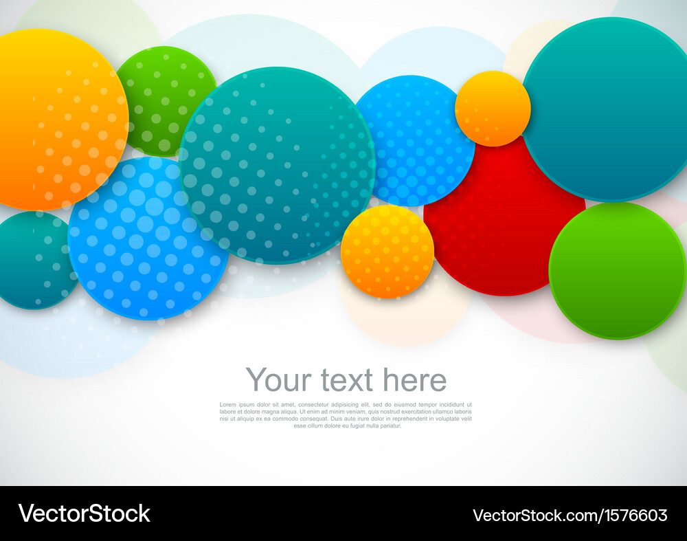 Abstract background with circles Vector Image