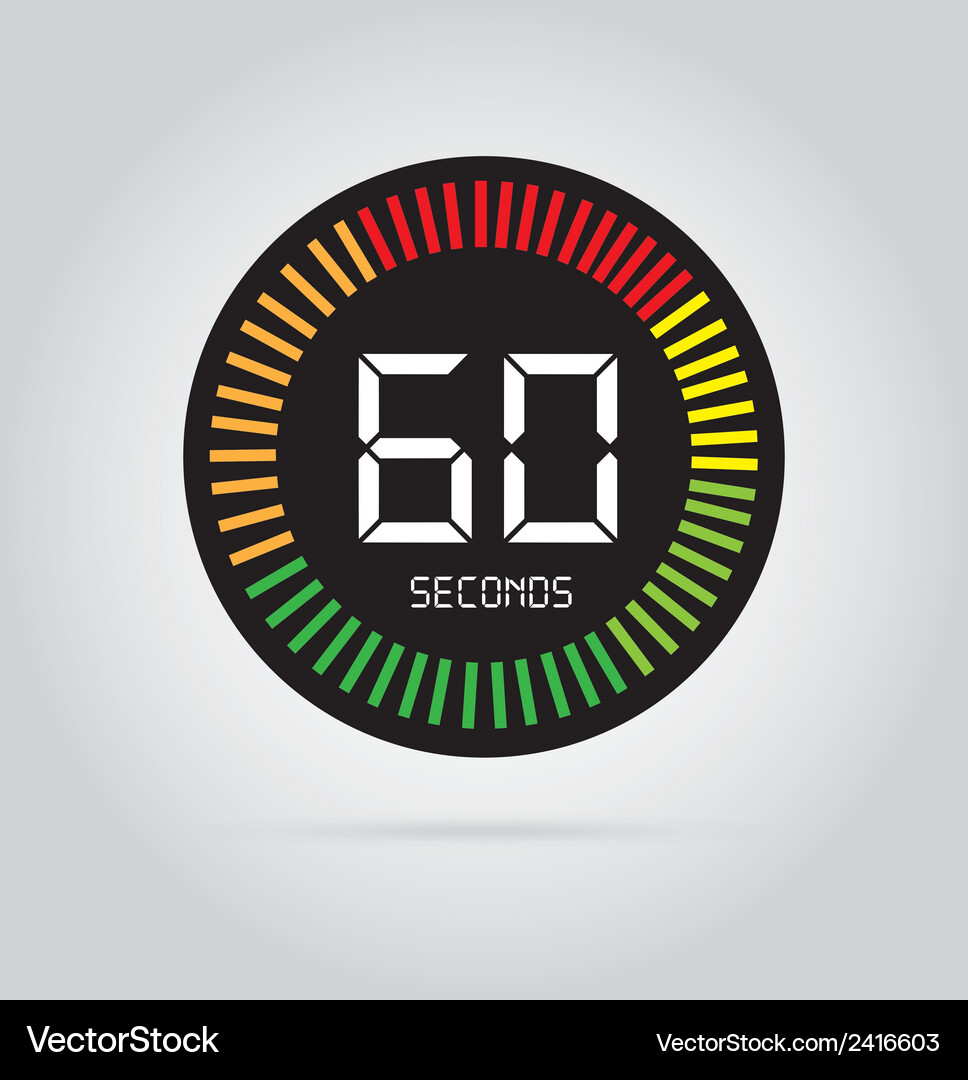 Clock and Timer Icons - Time Management Vector Image