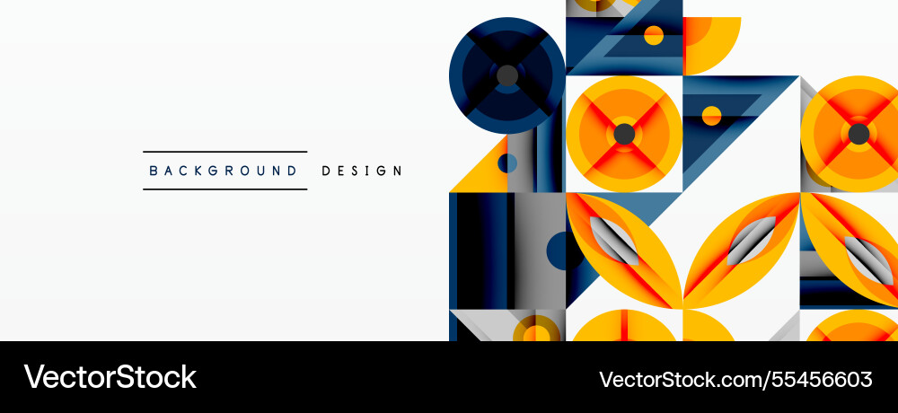 Dynamic geometric composition with sharp angles vector image