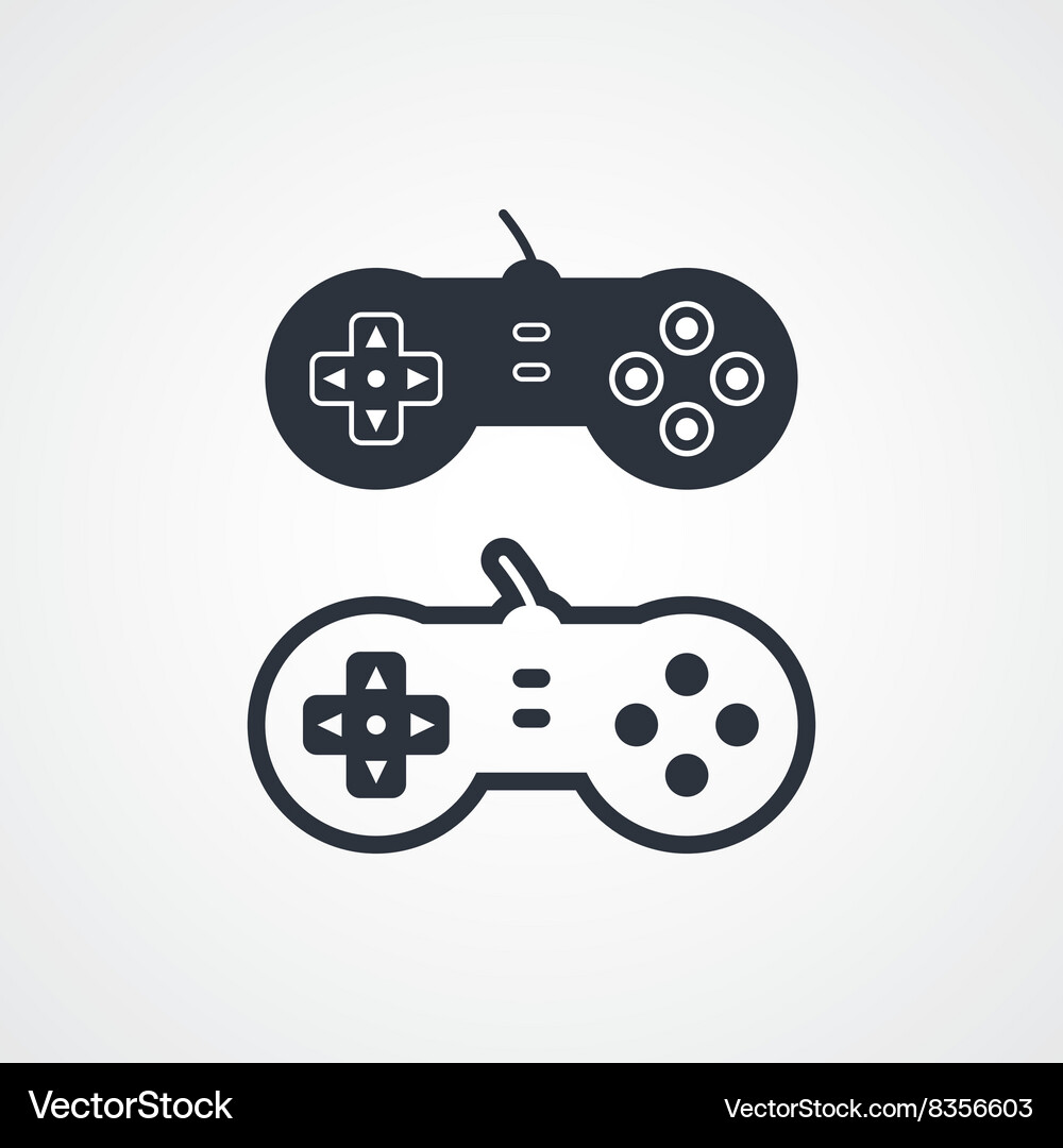 Game console joystick Vector Image