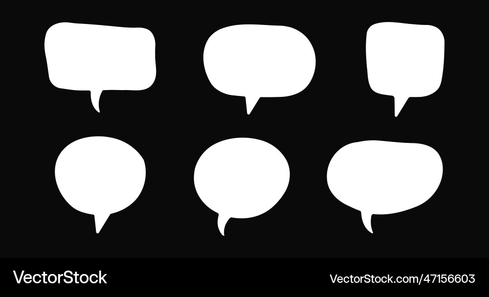 Set of speech bubbles dialog box chatting message Set of speech bubbles dialog box chatting message vector image