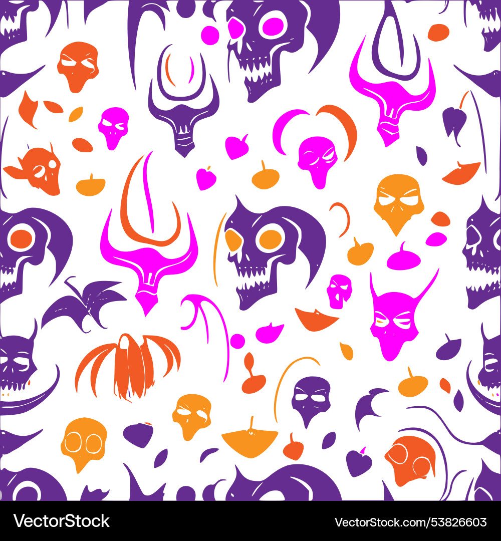 Vampire abstract pattern seamless vector image