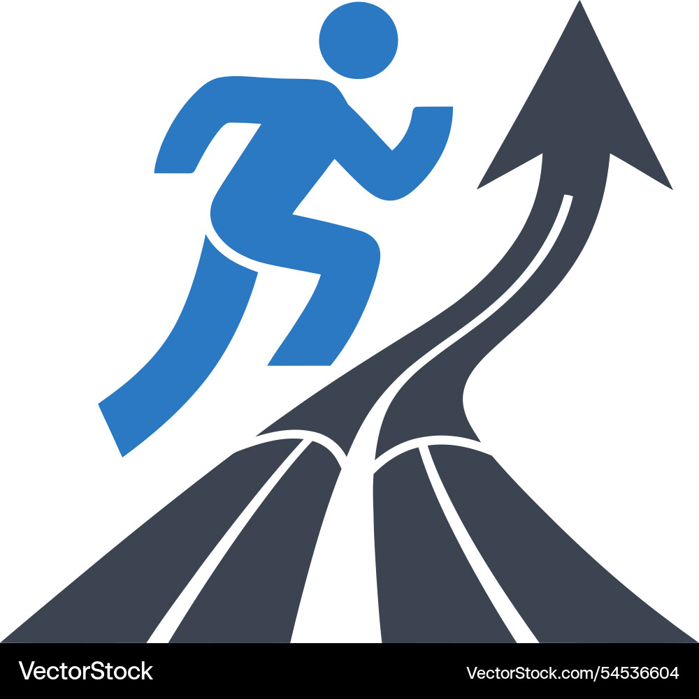 Forward progress arrow icon Vector Image