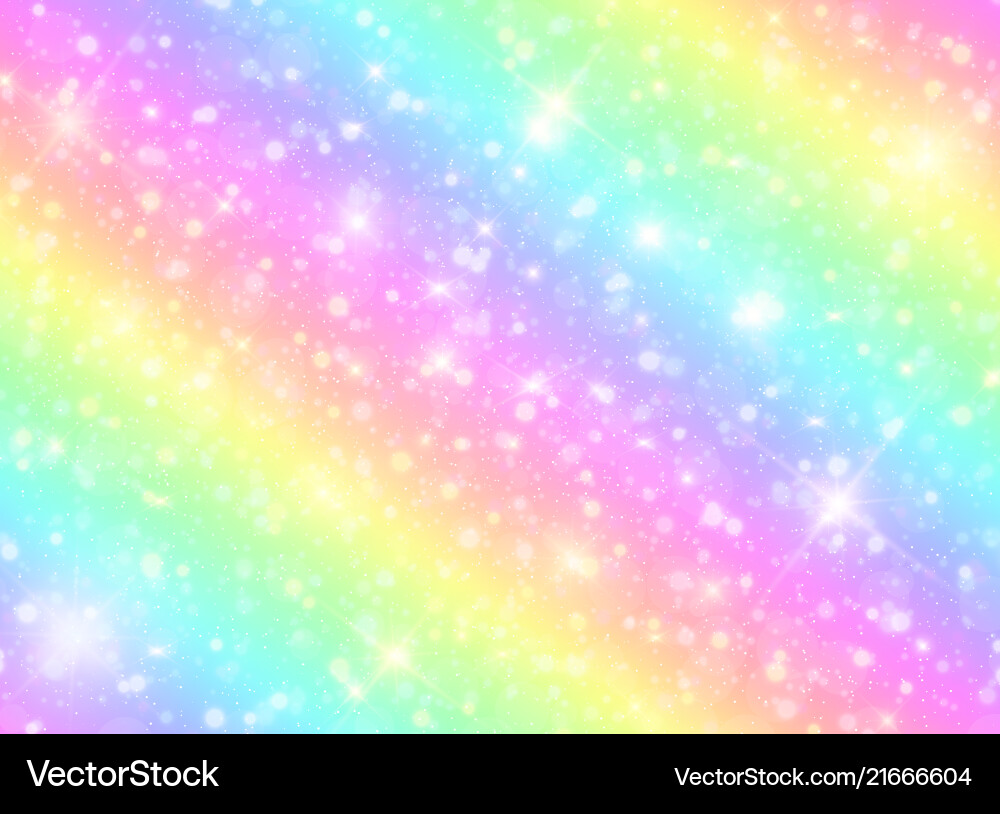 Galaxy rainbow background Galaxy rainbow background vector image