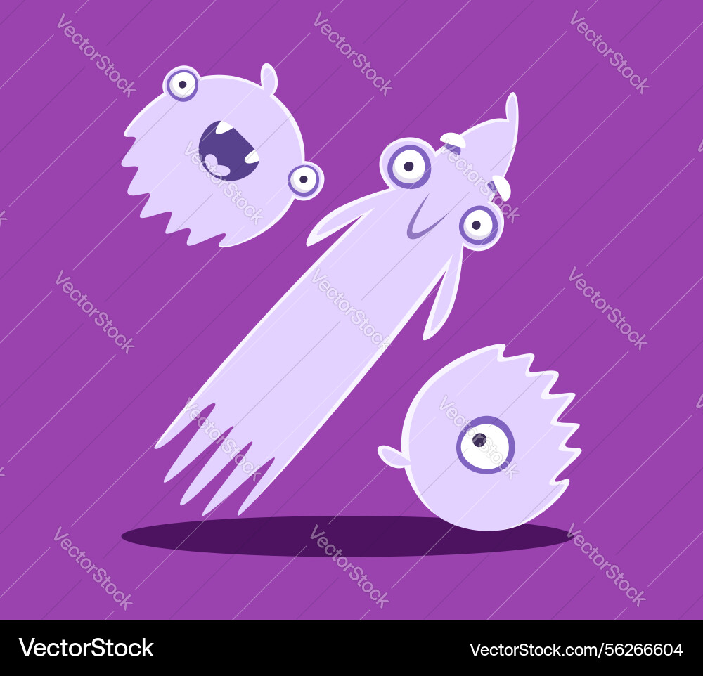 Halloween font percent sign monster characters Halloween font percent sign monster characters vector image