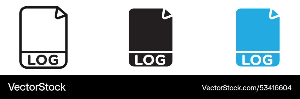 Log file icon vector image