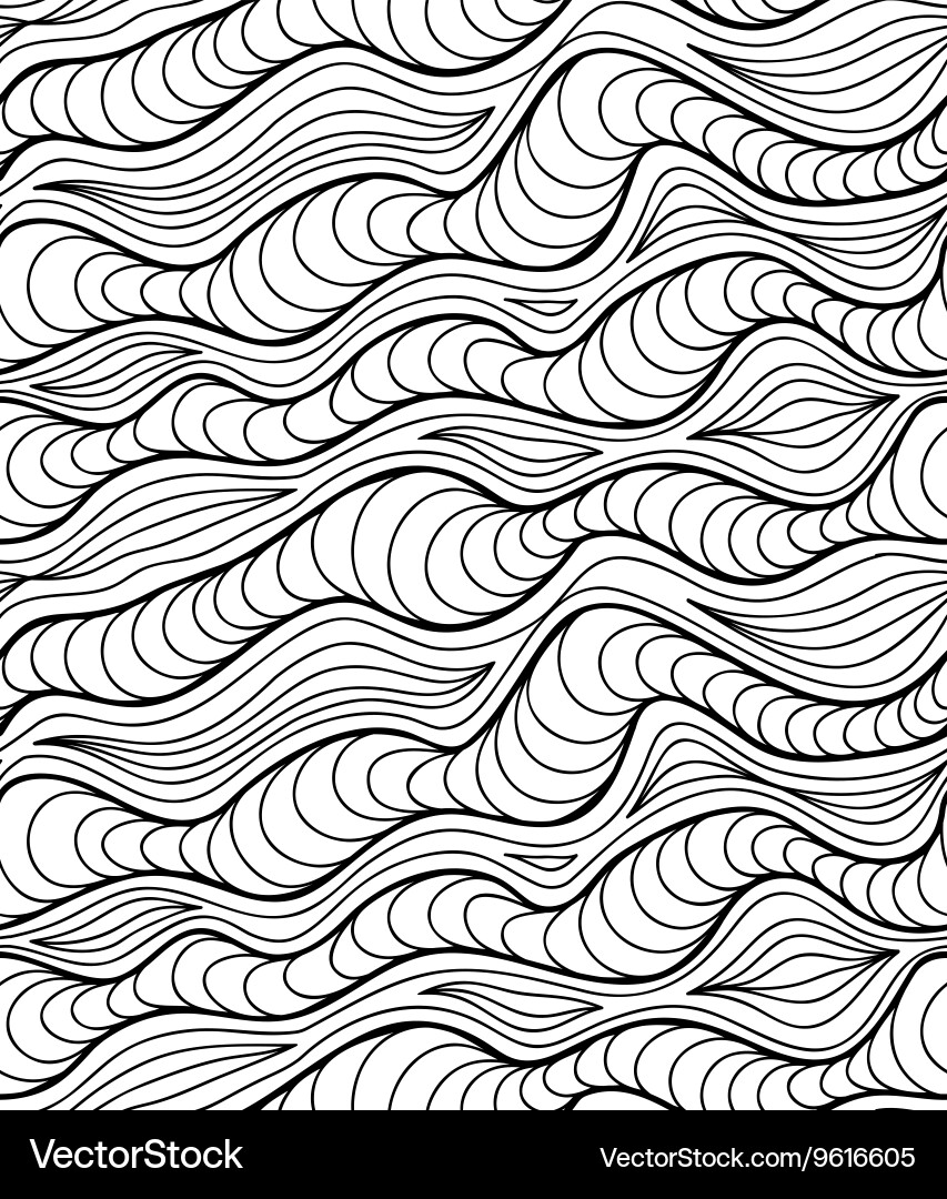 Abstract Line Wave Pattern vector image