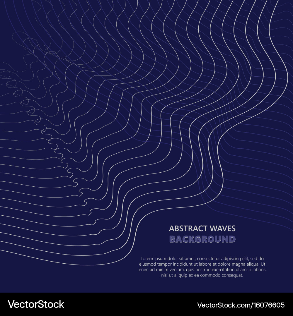 Abstract waves transparent wave vector image