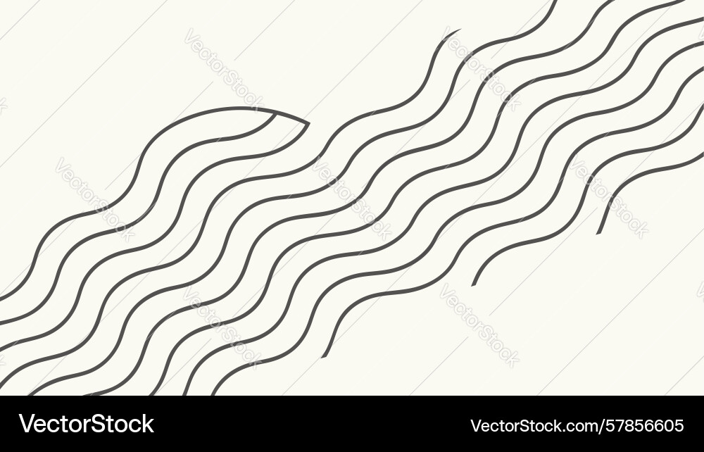 Abstract wavy lines textured pattern background vector image