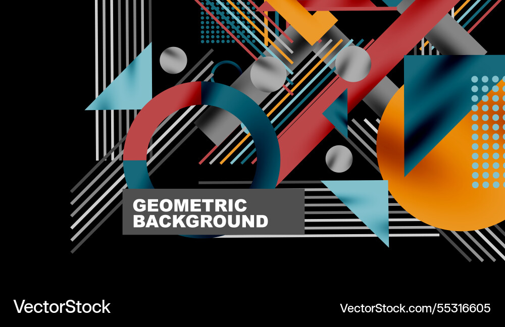 Geometric background showcasing sharp lines Vector Image