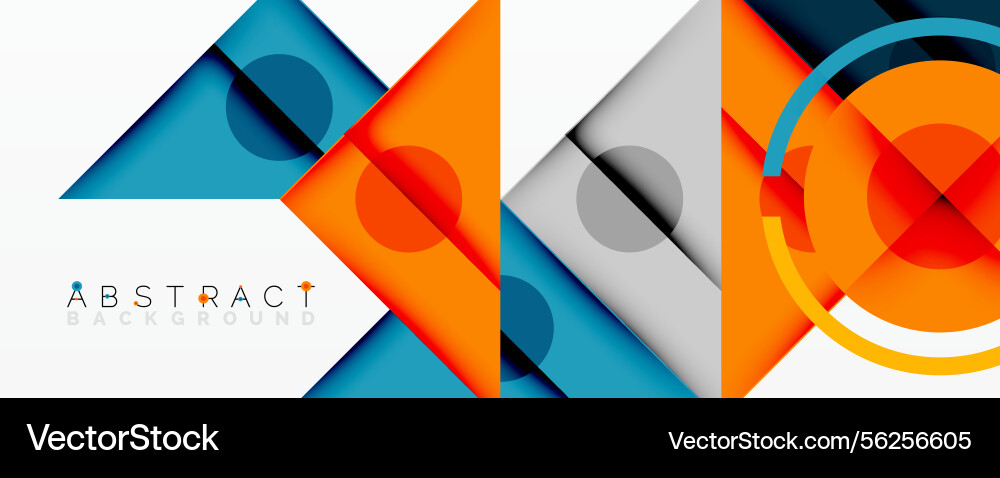Geometric shapes overlap creating vibrant Geometric shapes overlap creating vibrant vector image