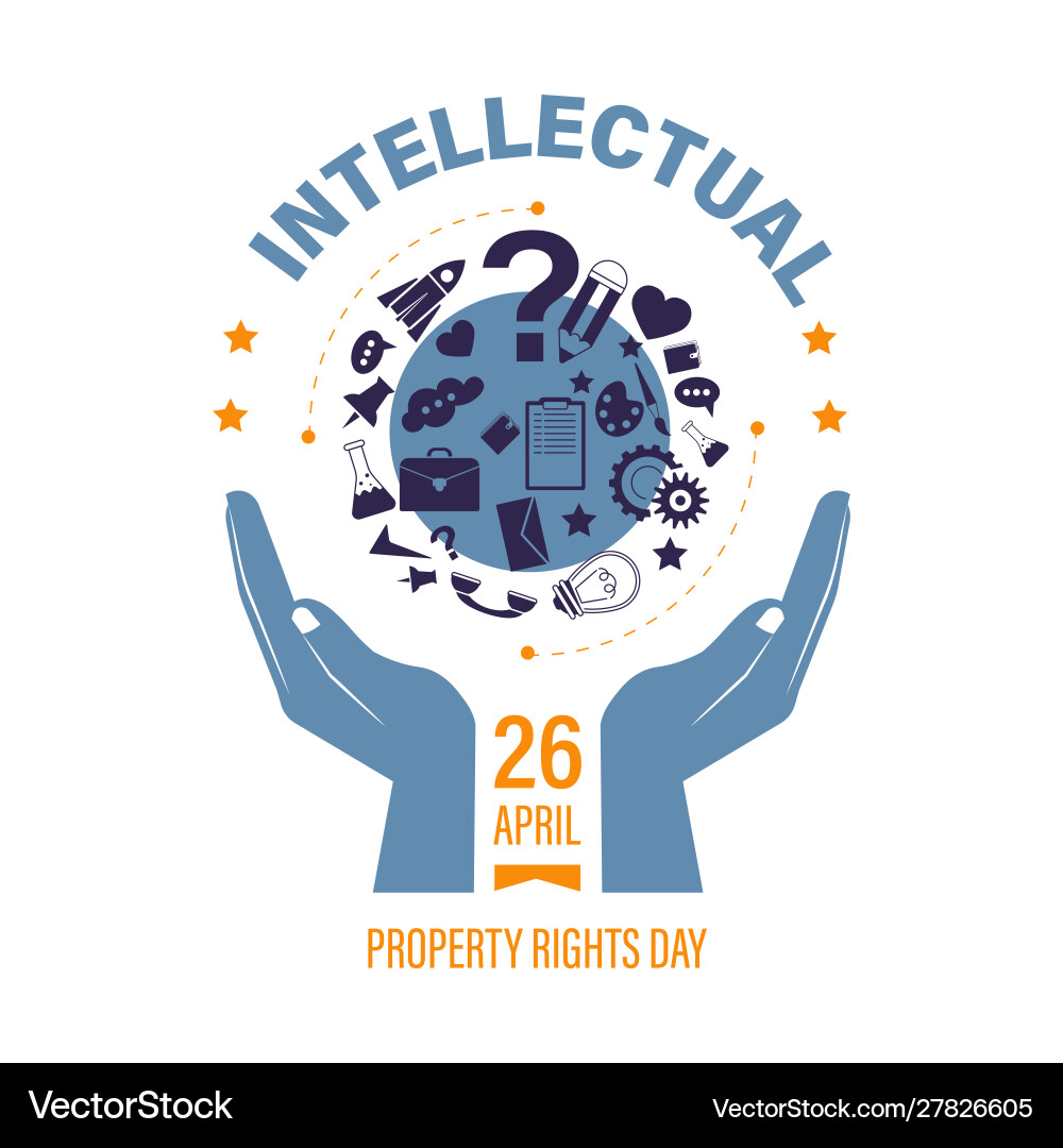 Intellectual Property Rights Day – Royalty-Free Vector | VectorStock, image size:1000x1080