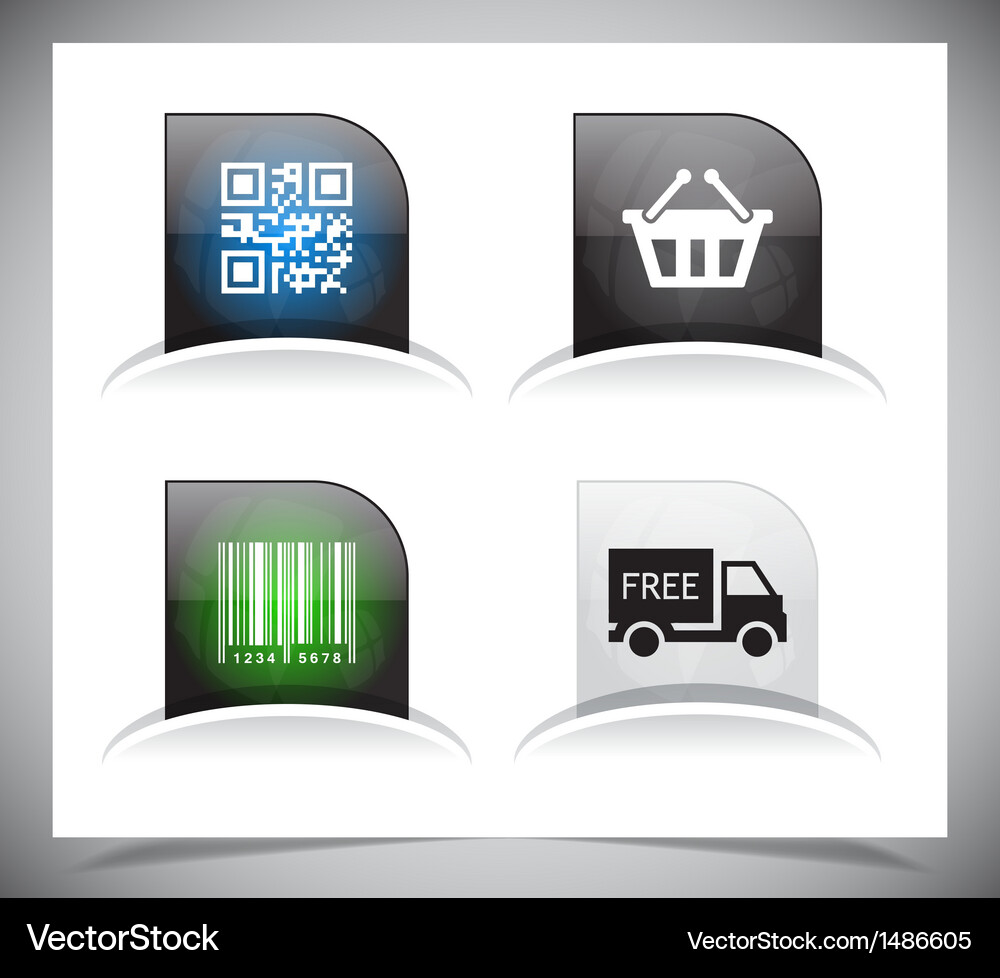 Web buttons pack Vector Image