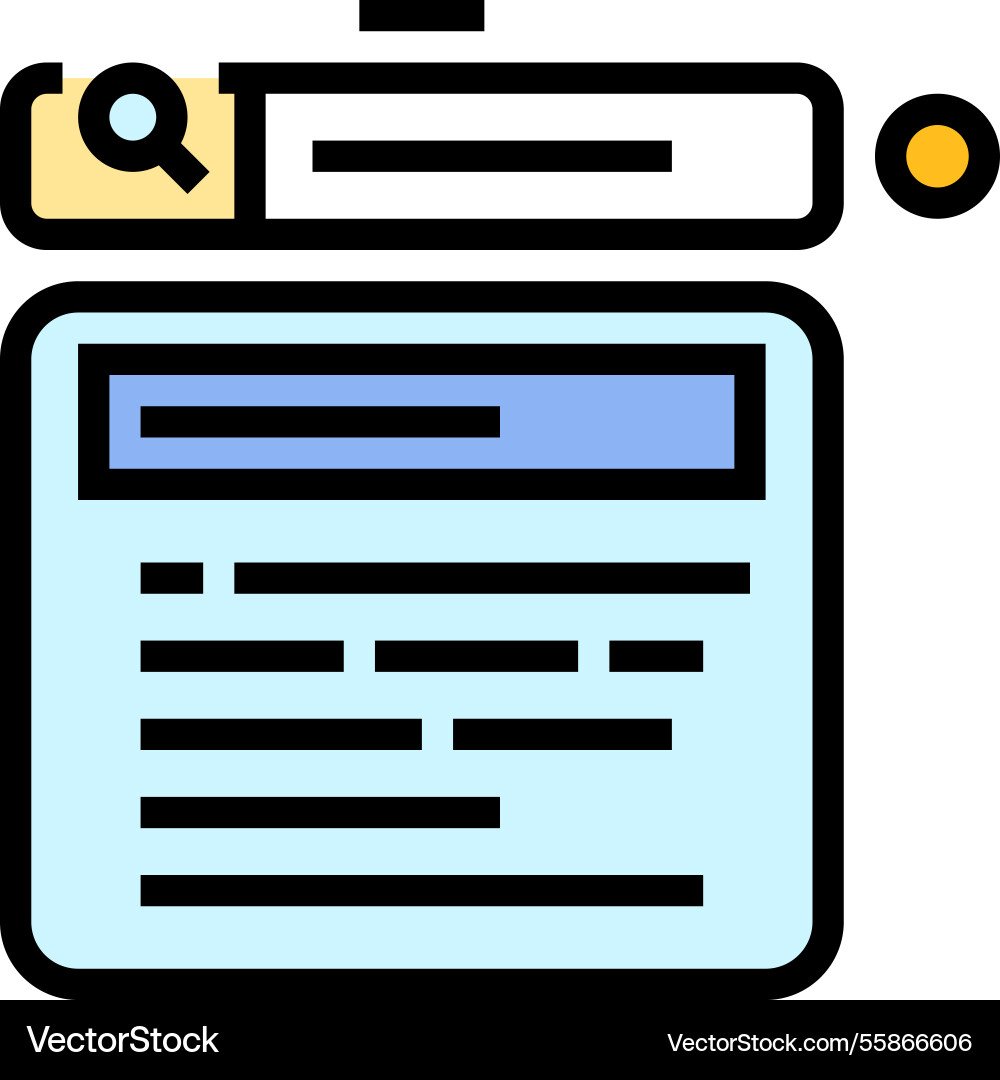 Autocomplete nlp color icon vector image