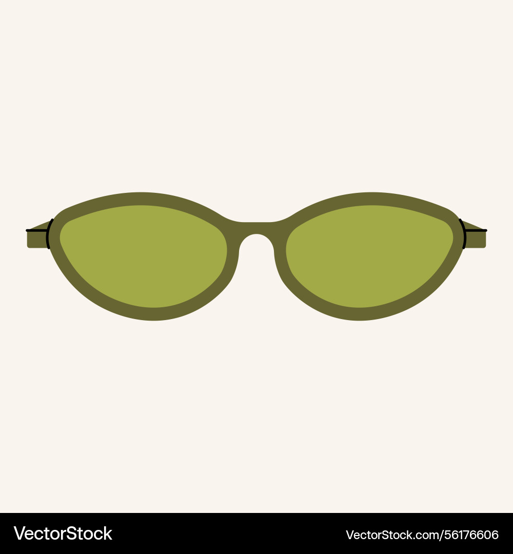 Cartoon sunglasses summer sun glasses with color Cartoon sunglasses summer sun glasses with color vector image