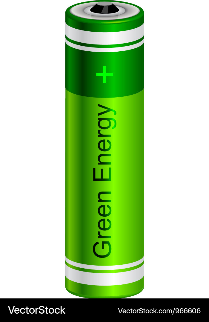 Green Battery Icon Vector Image
