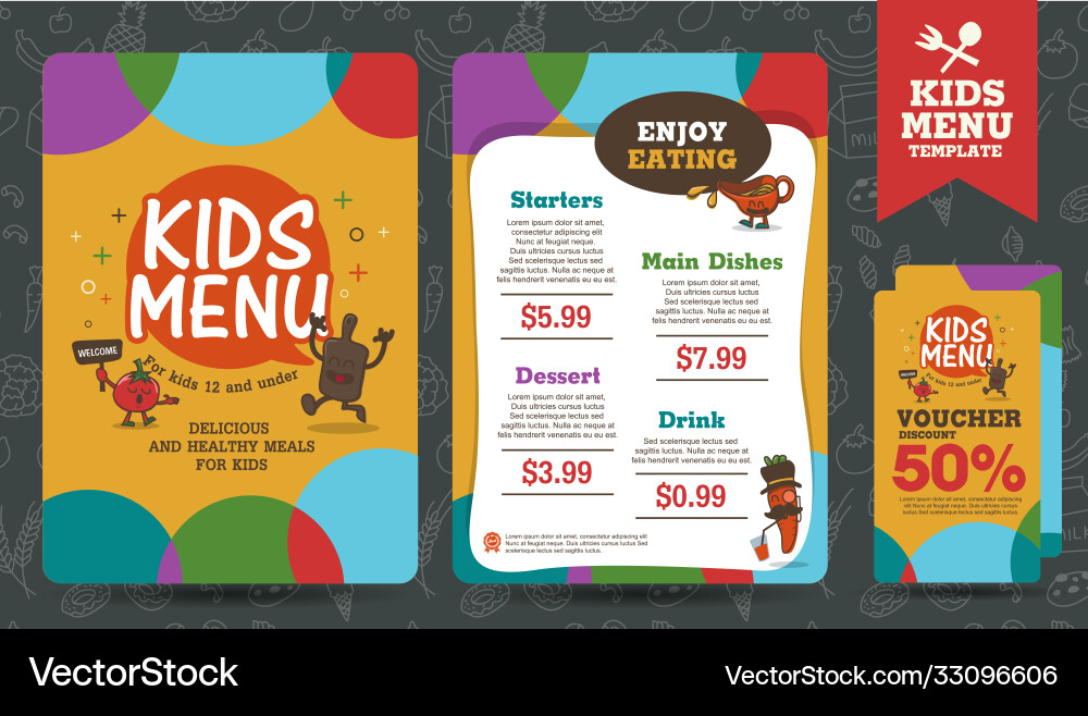 Menu Royalty Free Vector Image - VectorStock