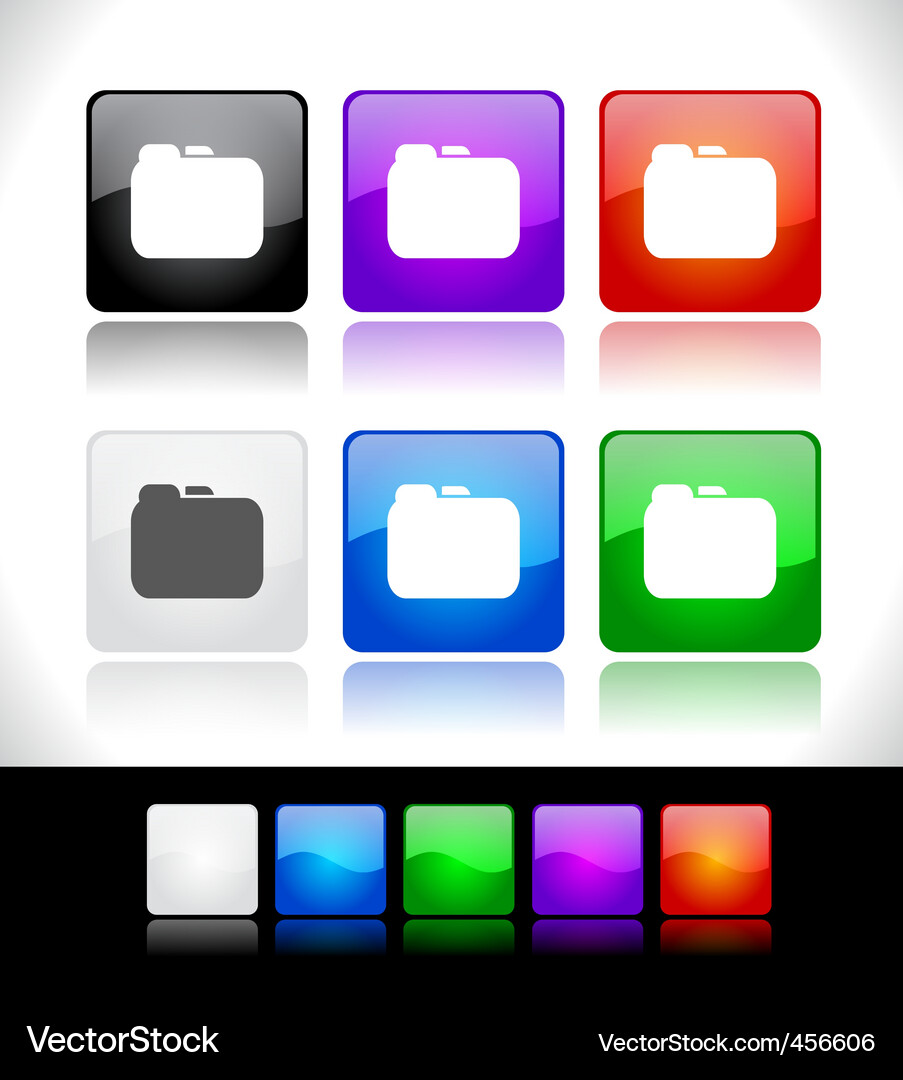 Modern Button Collection Vector Image