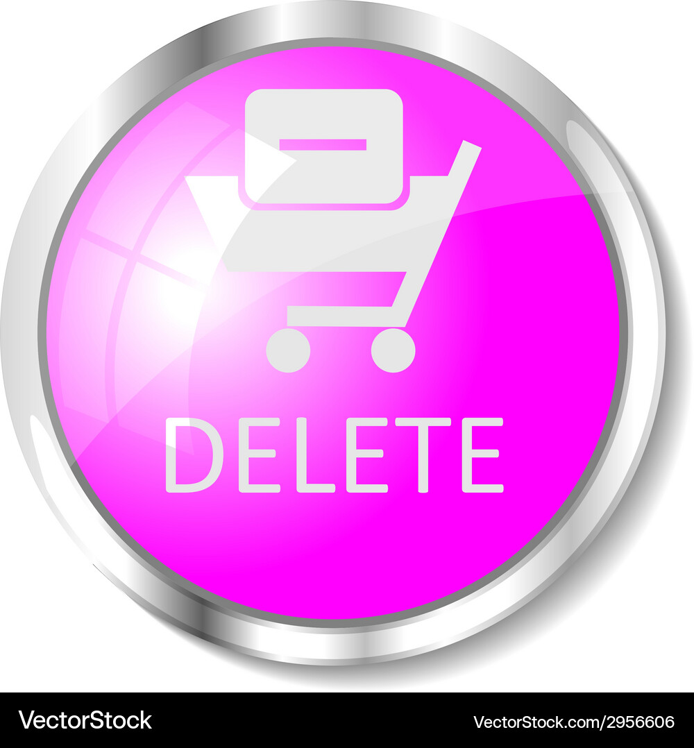 Pink web button Vector Image