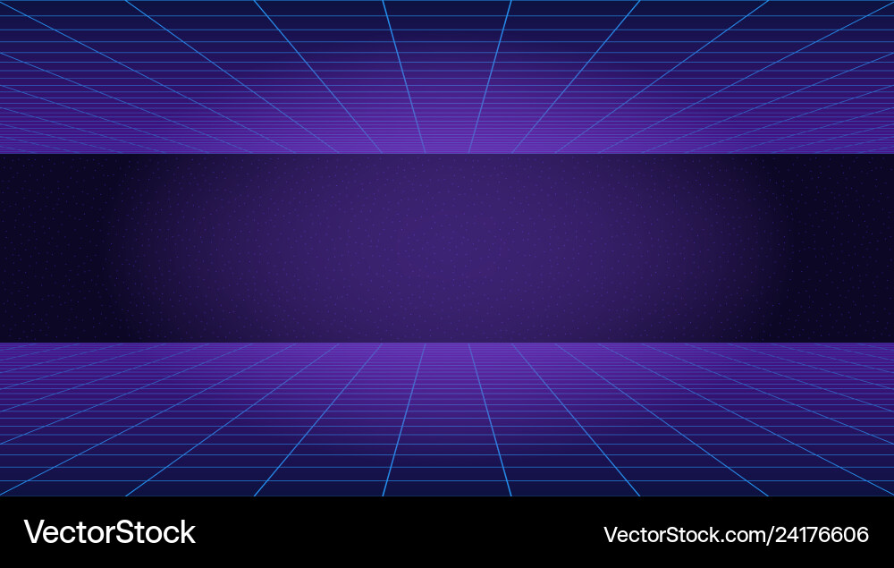 Retro Synthwave Background Vector Image