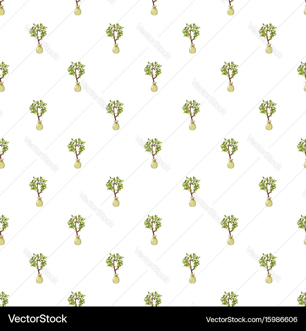 Seedling pattern seamless Vector Image