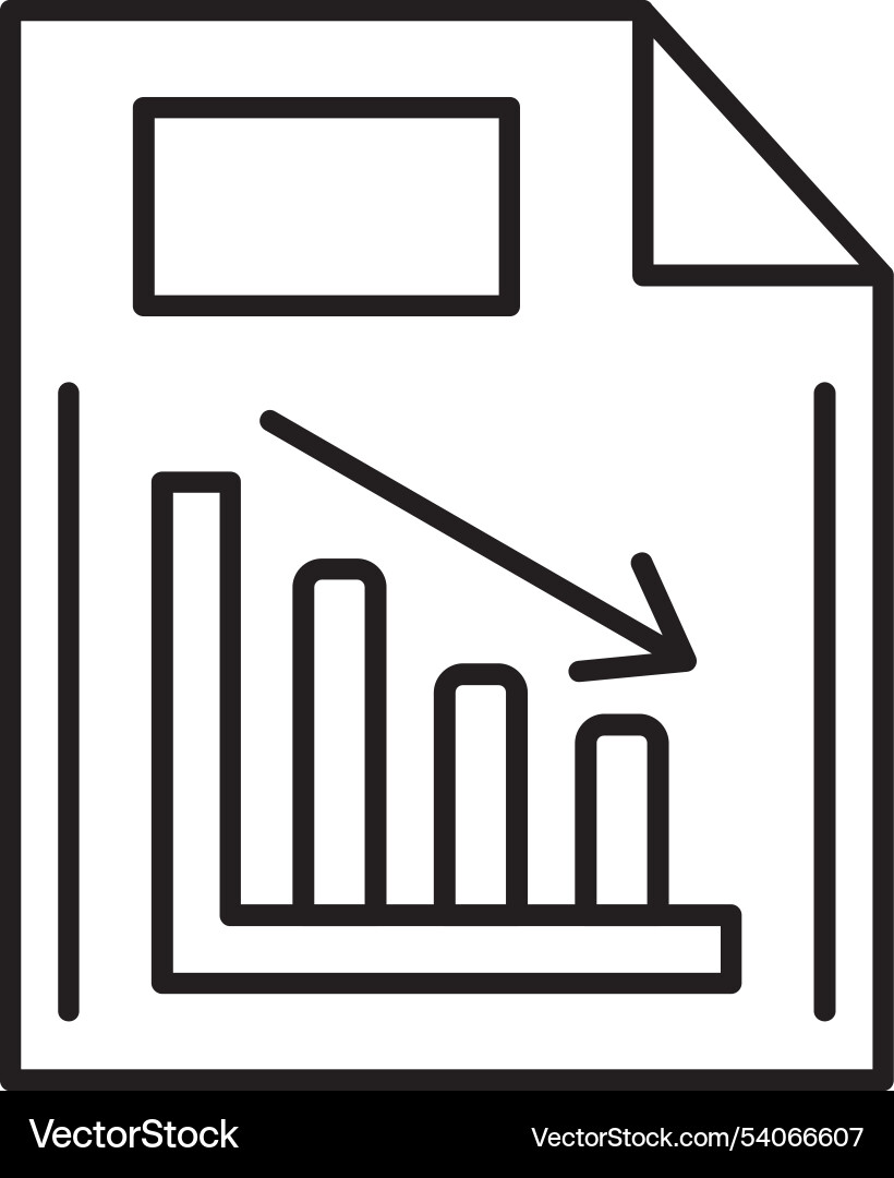 Document line icon design Vector Image
