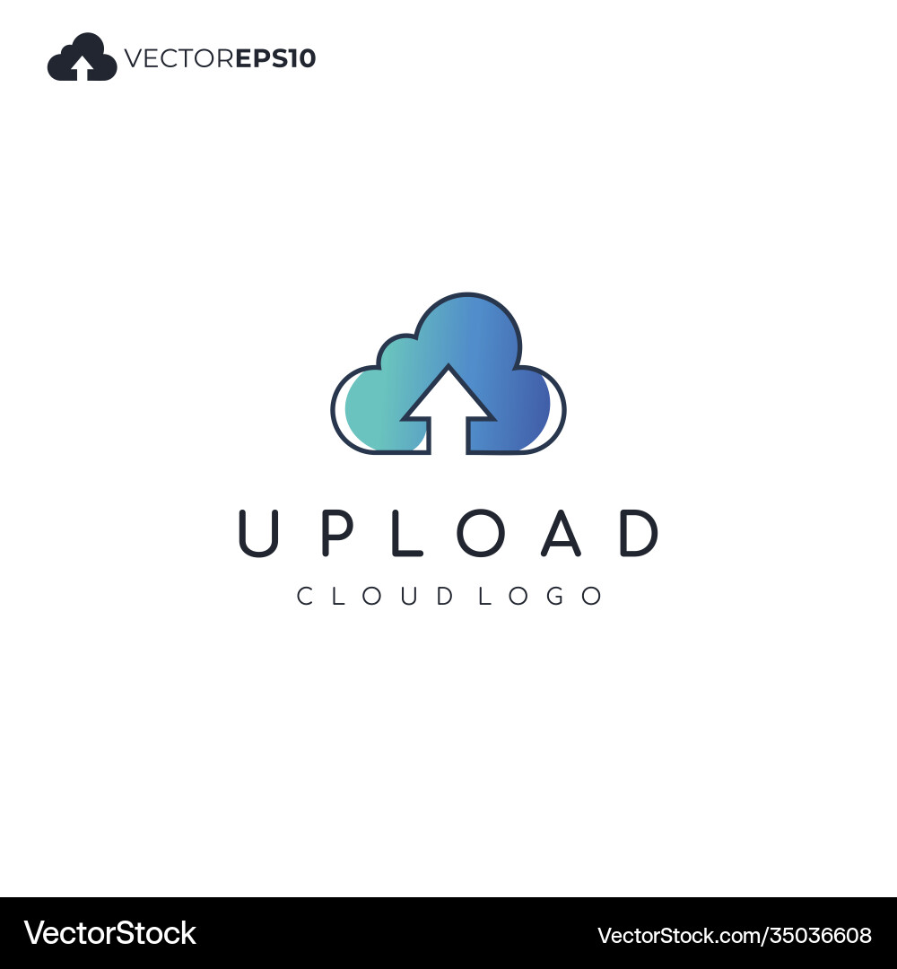 Cloud computing with upload or download sign Cloud computing with upload or download sign vector image