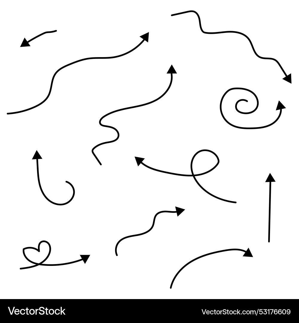 Different line arrows stock image Different line arrows stock image vector image