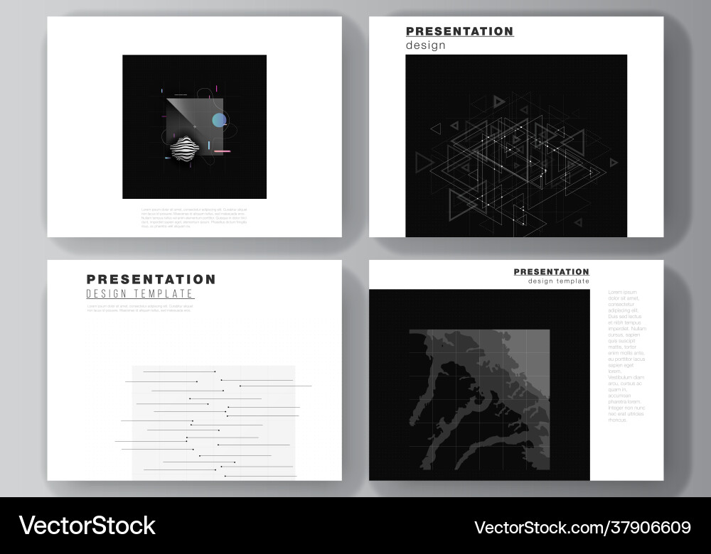 Layout presentation slides design Layout presentation slides design vector image