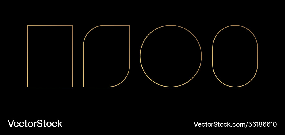 Golden frame border luxury line design Golden frame border luxury line design vector image