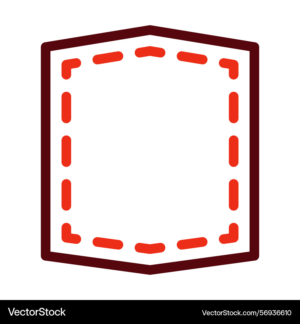 Patch thick line two color icons for personal Vector Image