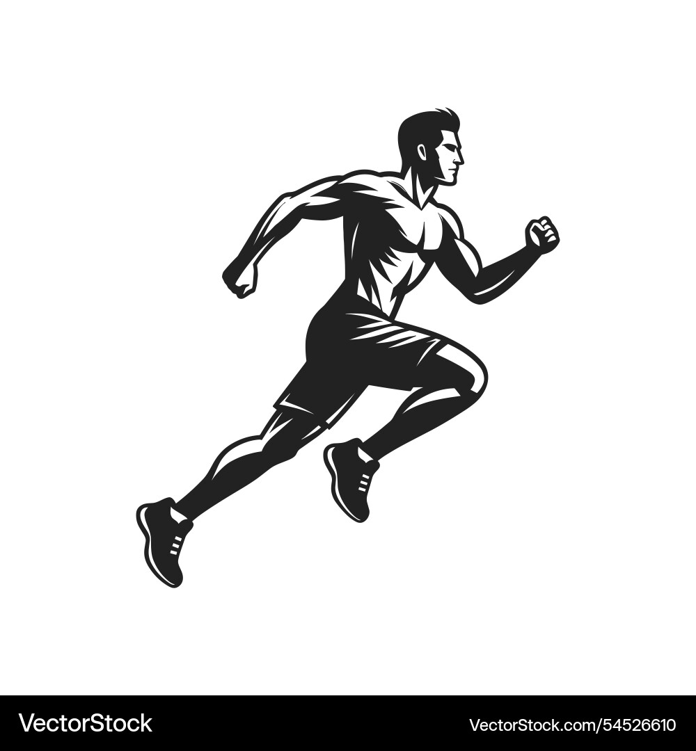 Running jogging Running jogging Vector Image