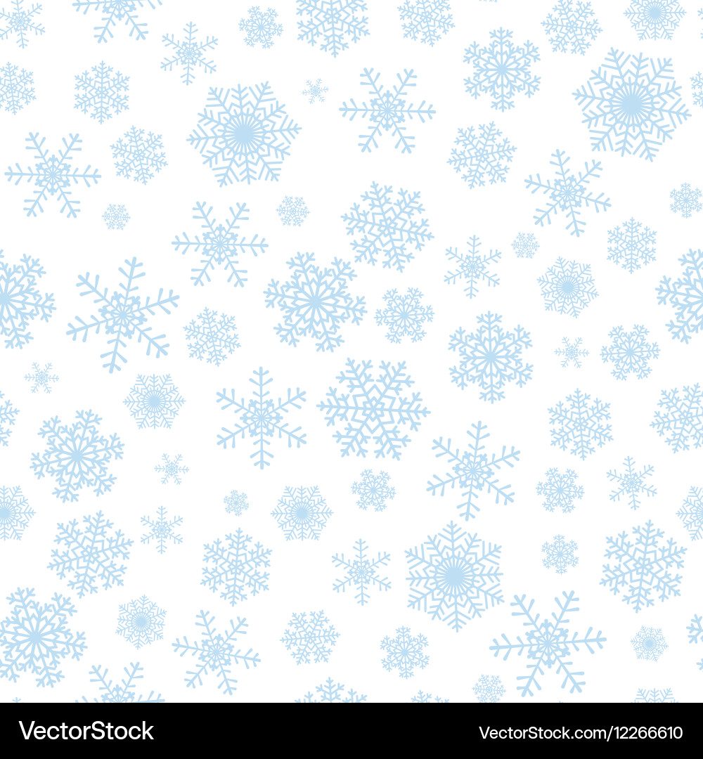 Winter Snowflake Pattern vector image