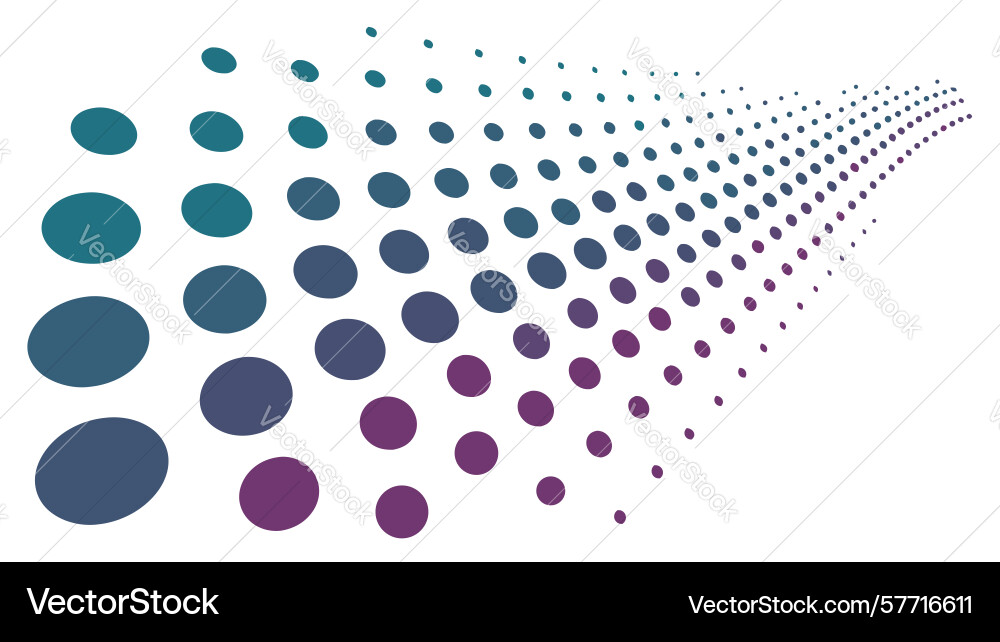 Abstrakte Rasterpunkte Array dynamische Gradient vektorbild