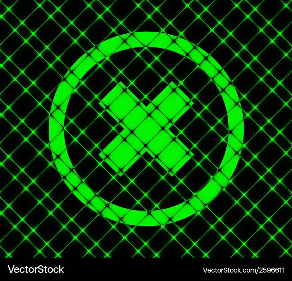 Cancel flat modern web button and space for your Vector Image