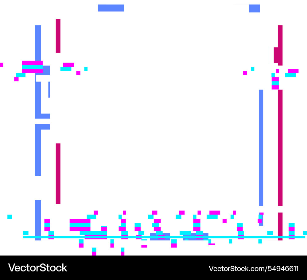 Colorful pixelated lines and squares creating Colorful pixelated lines and squares creating vector image