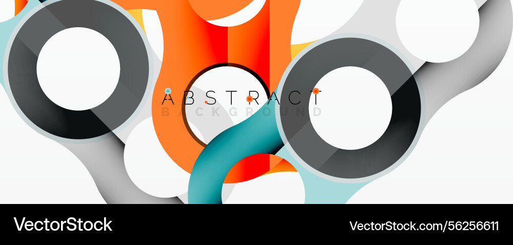 Dynamic composition features overlapping circles Dynamic composition features overlapping circles vector image