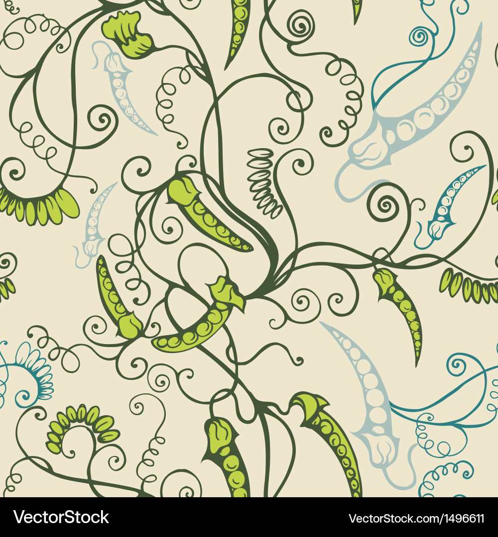 Pea Leaf Pattern Vector Image