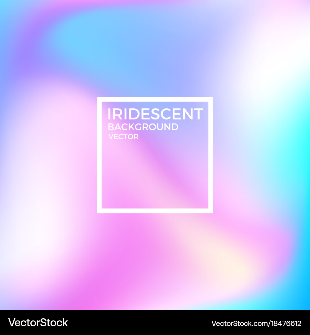 Iridescent Color Gradient Background vector image