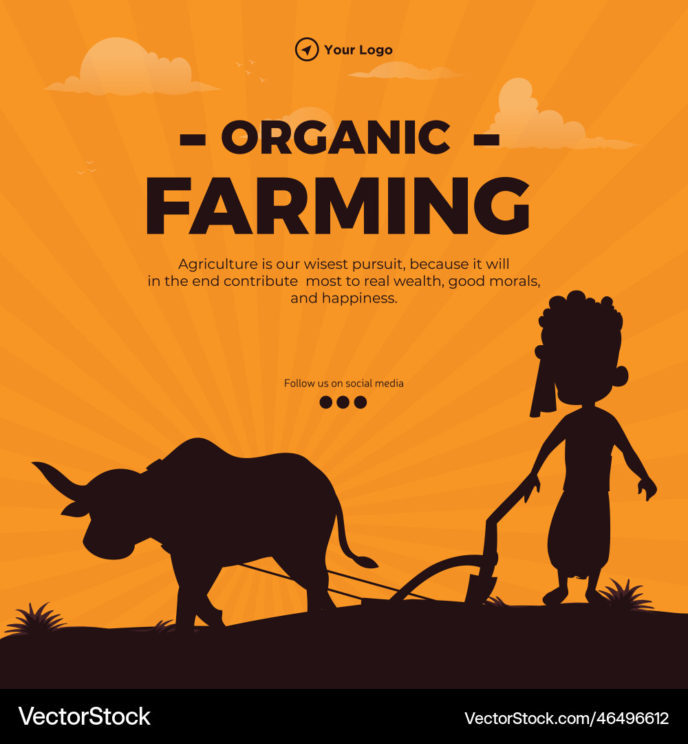 Organic Farming Banner Template Royalty Free Vector VectorStock organic-farming-banner-template-royalty-free-vector-vectorstock