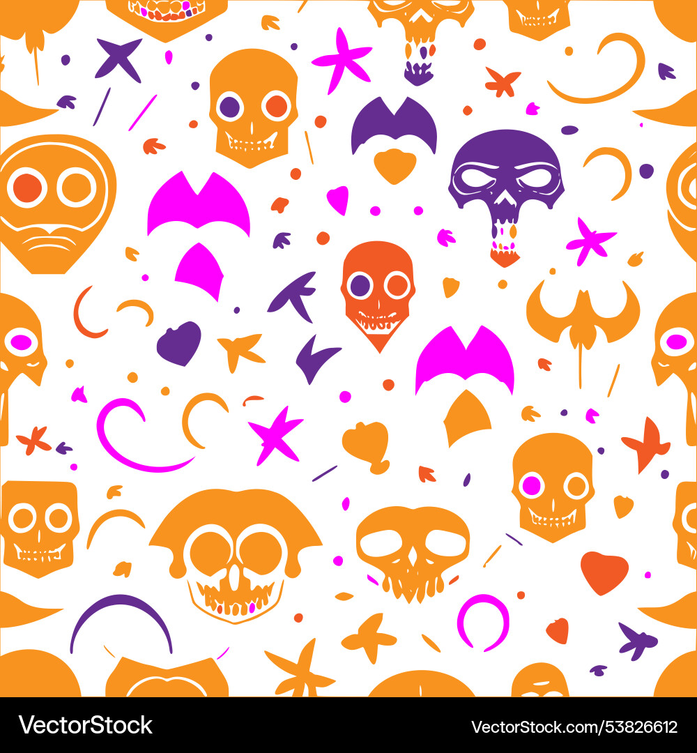 Vampire abstract pattern seamless Vector Image