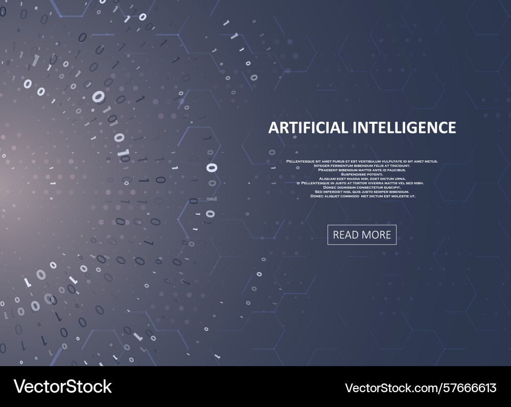 Abstract big data visualization Vector Image