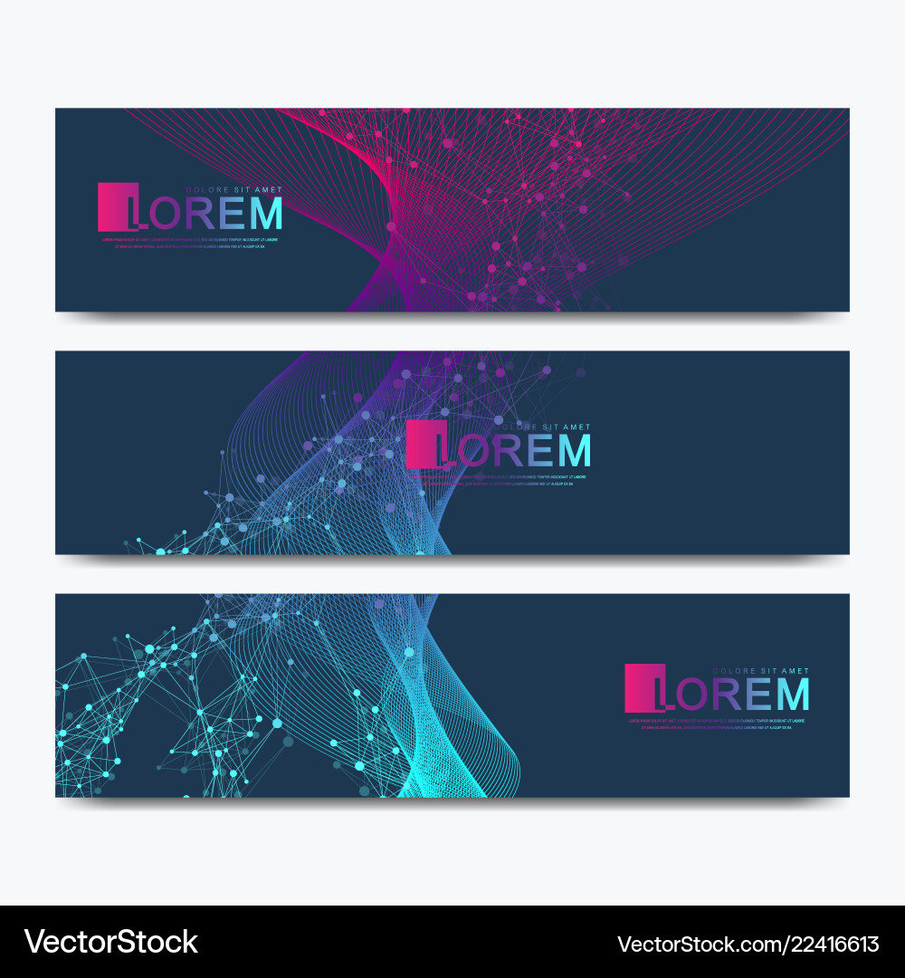 Abstract set of modern website banners Abstract set of modern website banners vector image