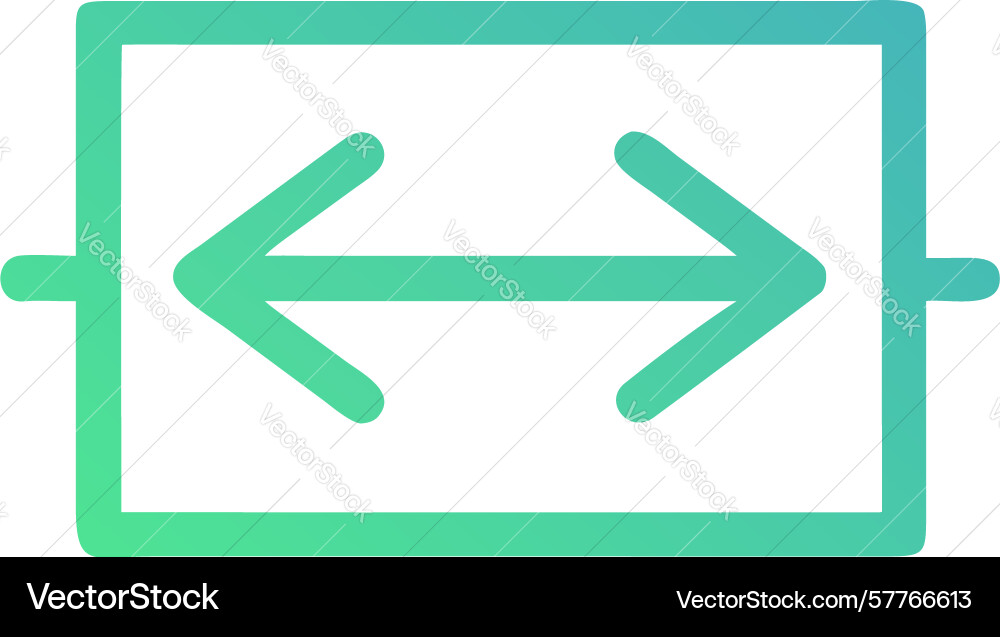Expand collapse icon double arrow box element vector image