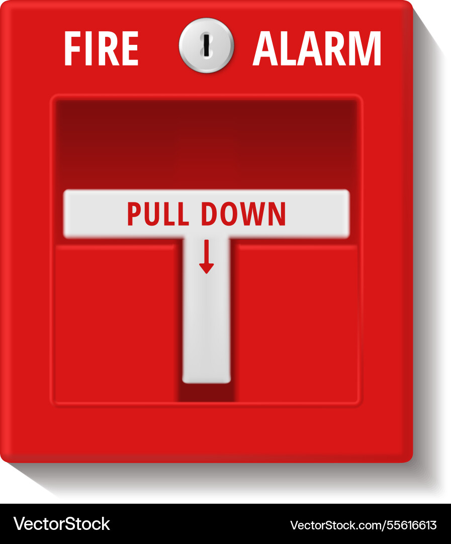 Feuermelder rote Box Notfalldienst Sicherheit Feuermelder rote Box Notfalldienst Sicherheit vektorbild