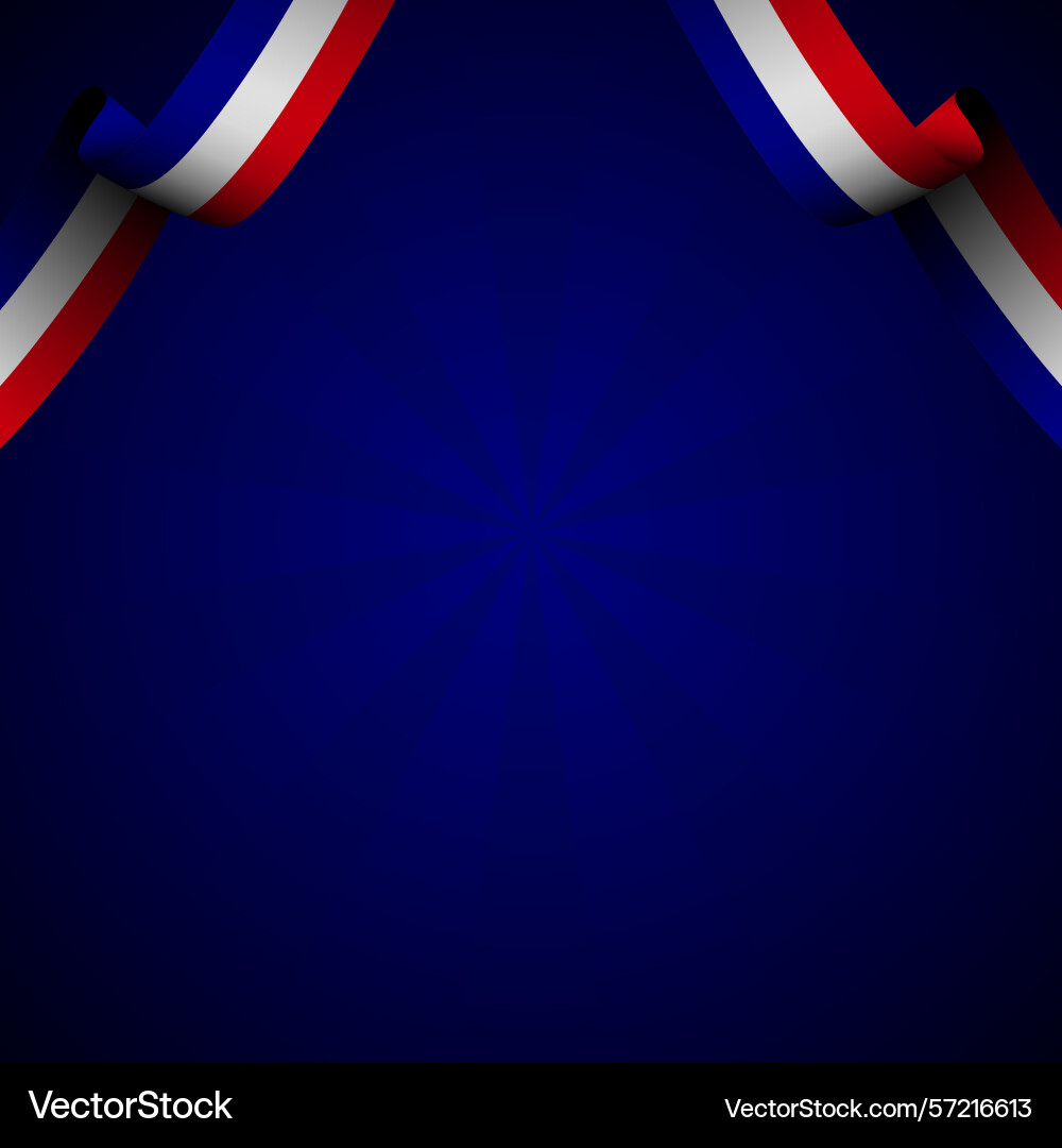 Gradient french flag background Vector Image