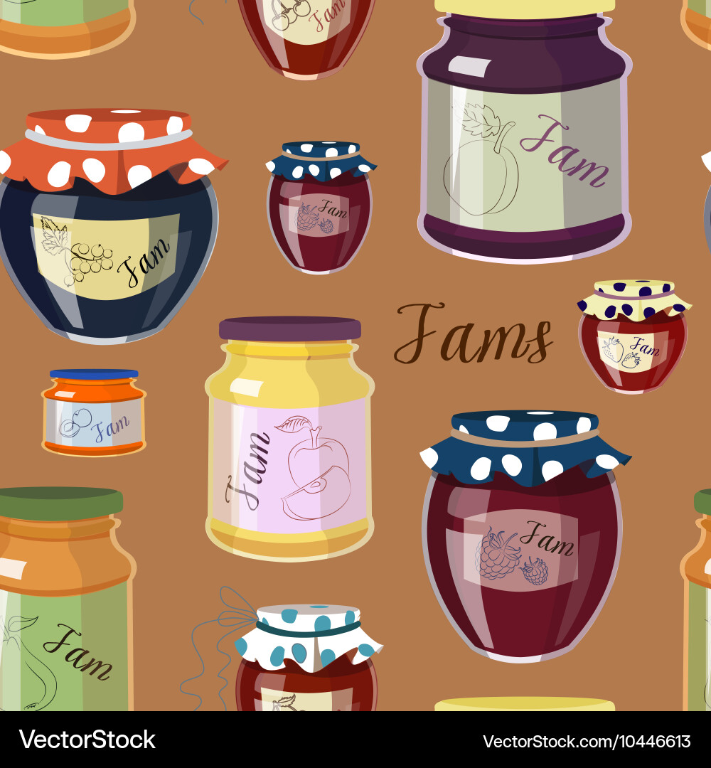 Jam set pattern Vector Image